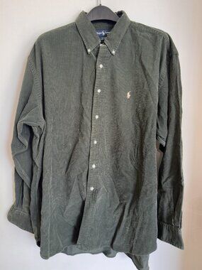 RALPH LAUREN BLAIRE FINE CORDUROY SHIRT 100% COTTON MEN'S XXL